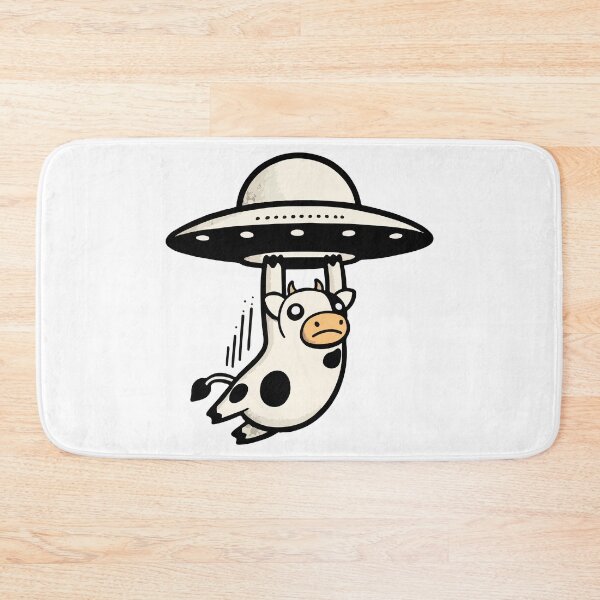 Item preview, Cow Abducted by UFO in Fun Style designed and sold by Yokai-Infinity.