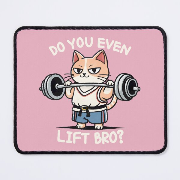 Item preview, Weight lifting kitty  designed and sold by ComptonziArt.