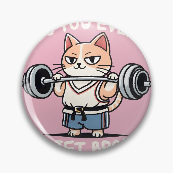 Item preview, Weight lifting kitty  designed and sold by ComptonziArt.