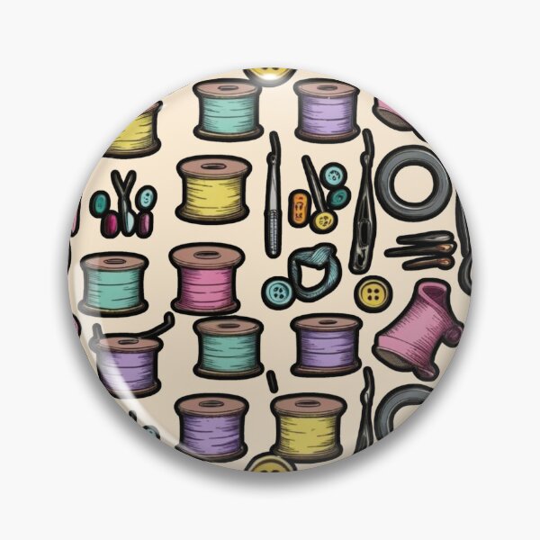 Item preview, Colorful Sewing Tools Seamless Pattern designed and sold by digitaldemart.