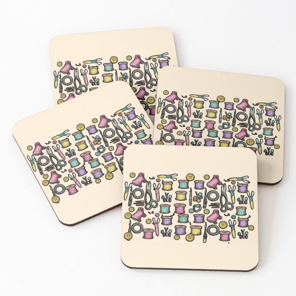 Item preview, Colorful Sewing Tools Seamless Pattern designed and sold by digitaldemart.
