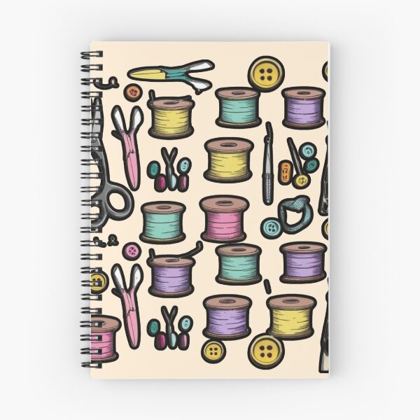 Item preview, Colorful Sewing Tools Seamless Pattern designed and sold by digitaldemart.