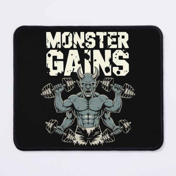 Item preview, Gym Monster Gains Horror Workout Design designed and sold by Eh Plus Designs.