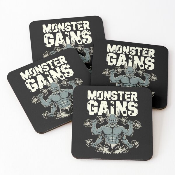 Item preview, Gym Monster Gains Horror Workout Design designed and sold by Eh Plus Designs.