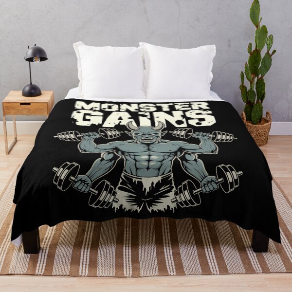 Item preview, Gym Monster Gains Horror Workout Design designed and sold by Eh Plus Designs.