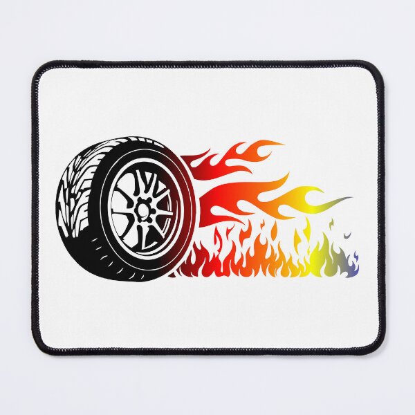 Item preview, WHEEL ON FIRE (WITE) designed and sold by Marlon Oseguera.