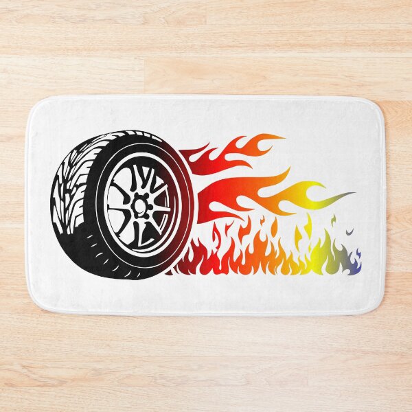 Item preview, WHEEL ON FIRE (WITE) designed and sold by Marlon Oseguera.