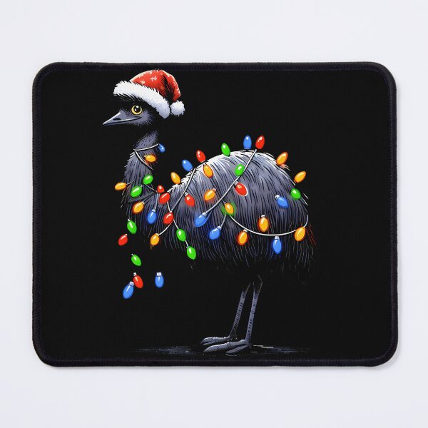 Item preview, Cute Santa Emu Tangled Up In Christmas Tree Lights designed and sold by horstfstesa.