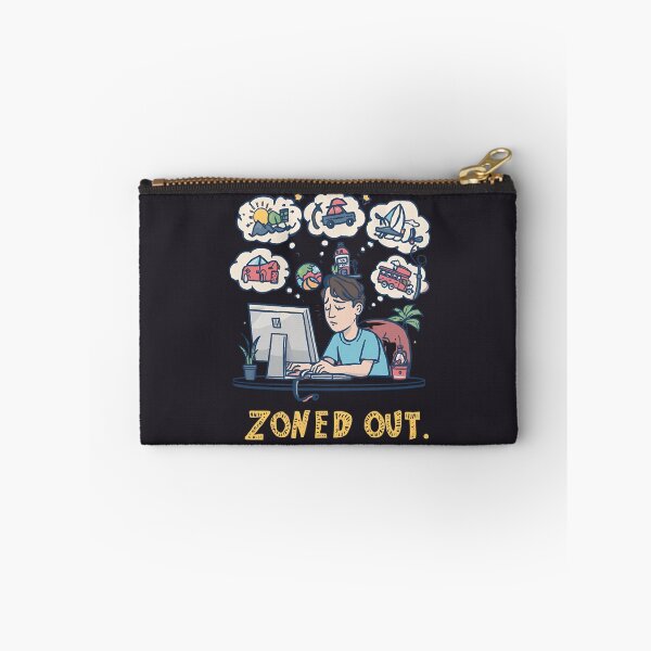 Item preview, Zoned out remote worker humor designed and sold by Printessive Designs.