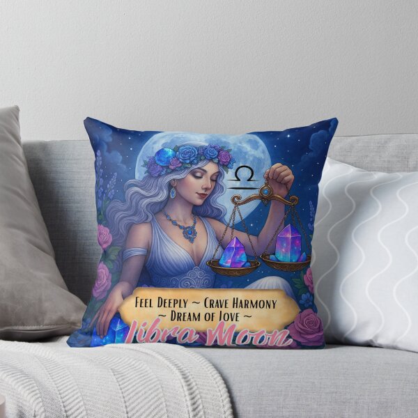 Item preview, Libra Moon Zodiac Goddess – Astrology Crystal Scales Art designed and sold by Kjahli.