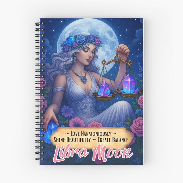 Item preview, Libra Moon Zodiac Goddess – Astrology Crystal Scales Art designed and sold by Kjahli.