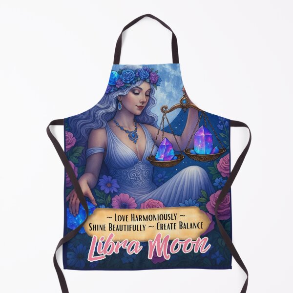 Item preview, Libra Moon Zodiac Goddess – Astrology Crystal Scales Art designed and sold by Kjahli.
