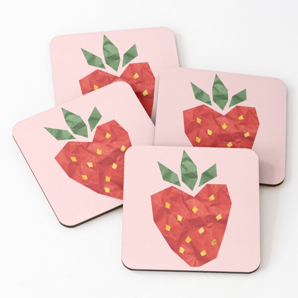 Item preview, Cute Scrappy Strawberry Design designed and sold by ThingsClaireMakes.