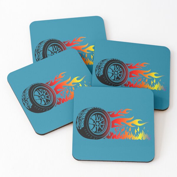 Item preview, WHEEL ON FIRE (#1883A3) designed and sold by Marlon Oseguera.