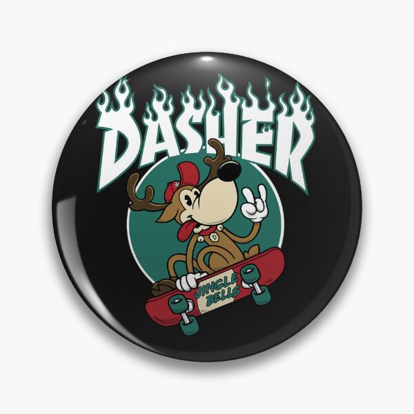 Item preview,  Dasher Skateboarding Reindeer Funny Xmas Cartoon designed and sold by ElizabethKelle5.