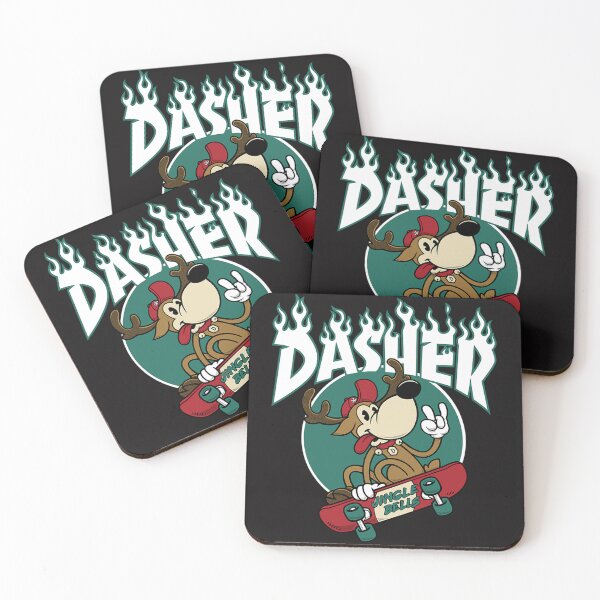 Item preview,  Dasher Skateboarding Reindeer Funny Xmas Cartoon designed and sold by ElizabethKelle5.