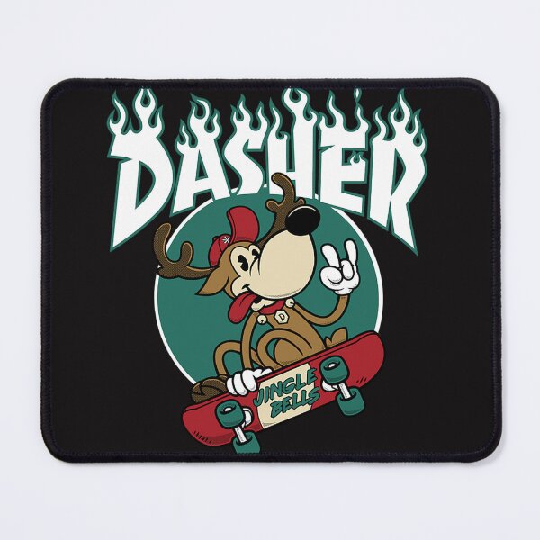 Item preview,  Dasher Skateboarding Reindeer Funny Xmas Cartoon designed and sold by ElizabethKelle5.