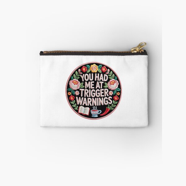 Item preview, You Had Me At The Trigger Warning – Gothic Book Lover Design designed and sold by Love Between Pages.