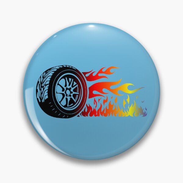 Item preview, WHEEL ON FIRE (#65B7DD) designed and sold by Marlon Oseguera.