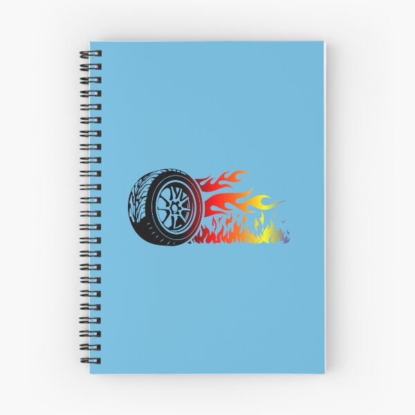 Item preview, WHEEL ON FIRE (#65B7DD) designed and sold by Marlon Oseguera.