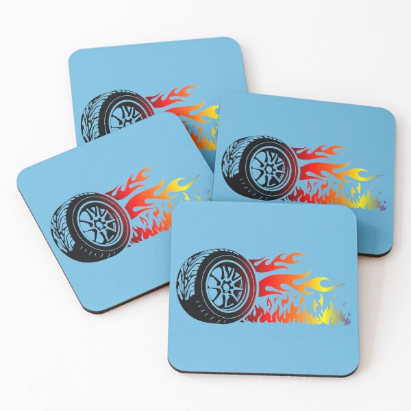 Item preview, WHEEL ON FIRE (#65B7DD) designed and sold by Marlon Oseguera.