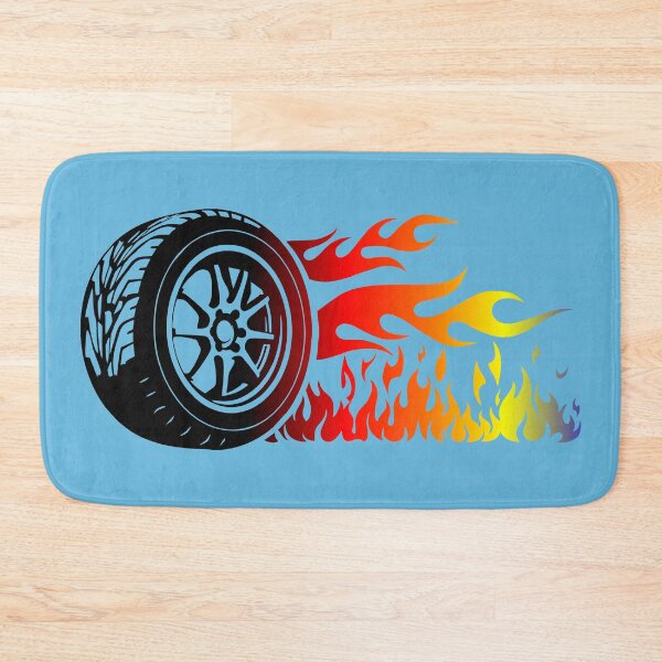 Item preview, WHEEL ON FIRE (#65B7DD) designed and sold by Marlon Oseguera.