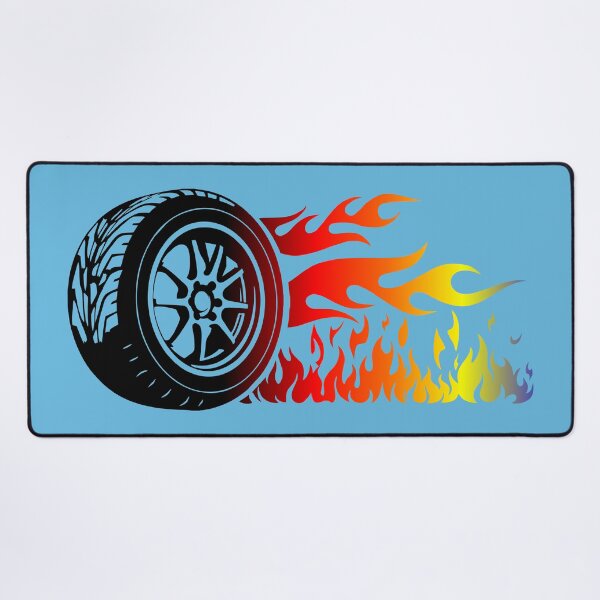 Item preview, WHEEL ON FIRE (#65B7DD) designed and sold by Marlon Oseguera.