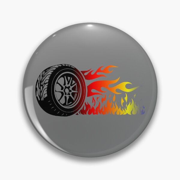 Item preview, WHEEL ON FIRE (#808080) designed and sold by Marlon Oseguera.