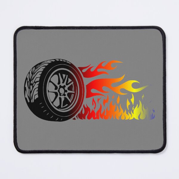 Item preview, WHEEL ON FIRE (#808080) designed and sold by Marlon Oseguera.