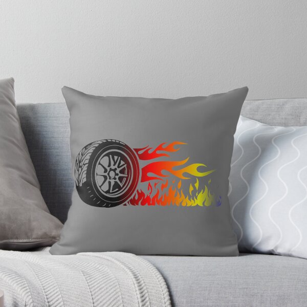 Item preview, WHEEL ON FIRE (#808080) designed and sold by Marlon Oseguera.