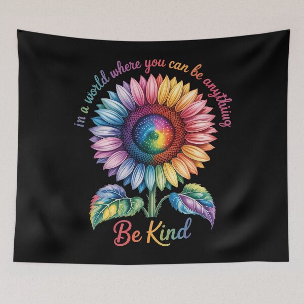 Item preview, LGBTQ Rainbow Flower Pride Equality Kindness designed and sold by Sea4Adventures.