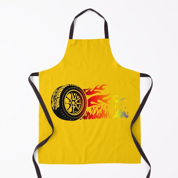 Item preview, WHEEL ON FIRE (#FFCC00) designed and sold by Marlon Oseguera.