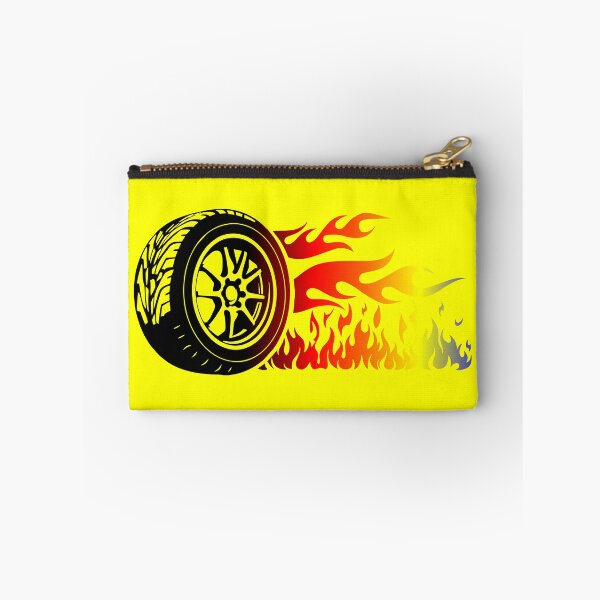 Item preview, WHEEL ON FIRE (#FFFF00) designed and sold by Marlon Oseguera.
