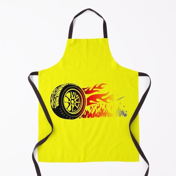 Item preview, WHEEL ON FIRE (#FFFF00) designed and sold by Marlon Oseguera.