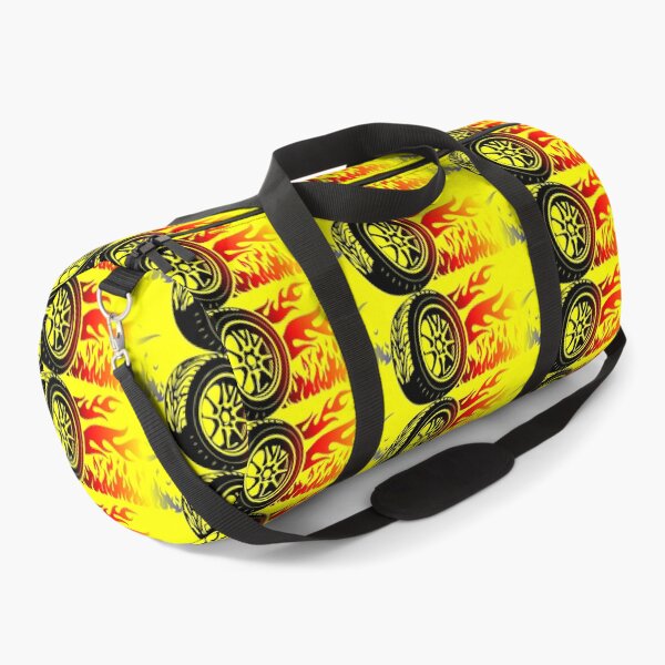 Item preview, WHEEL ON FIRE (#FFFF00) designed and sold by Marlon Oseguera.