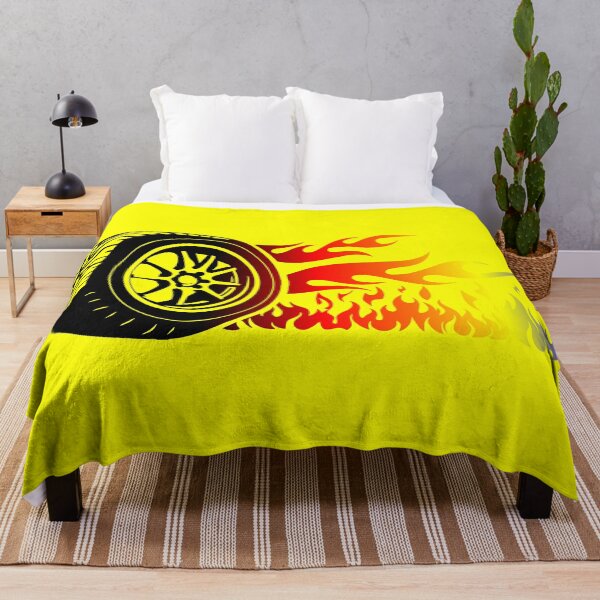 Item preview, WHEEL ON FIRE (#FFFF00) designed and sold by Marlon Oseguera.