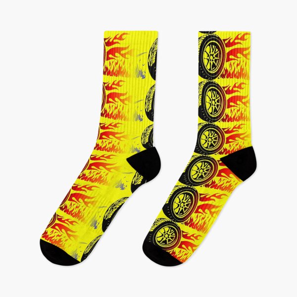 Item preview, WHEEL ON FIRE (#FFFF00) designed and sold by Marlon Oseguera.