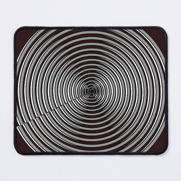 Item preview, Large Simple Spiral, white-black-gray, with black background designed and sold by Phiforge.