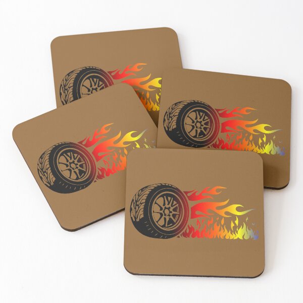 Item preview, WHEEL ON FIRE (#8A5C2A) designed and sold by Marlon Oseguera.