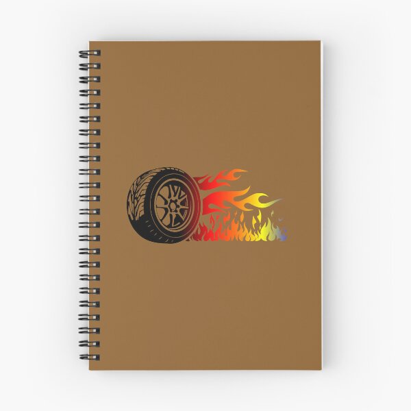 Item preview, WHEEL ON FIRE (#8A5C2A) designed and sold by Marlon Oseguera.