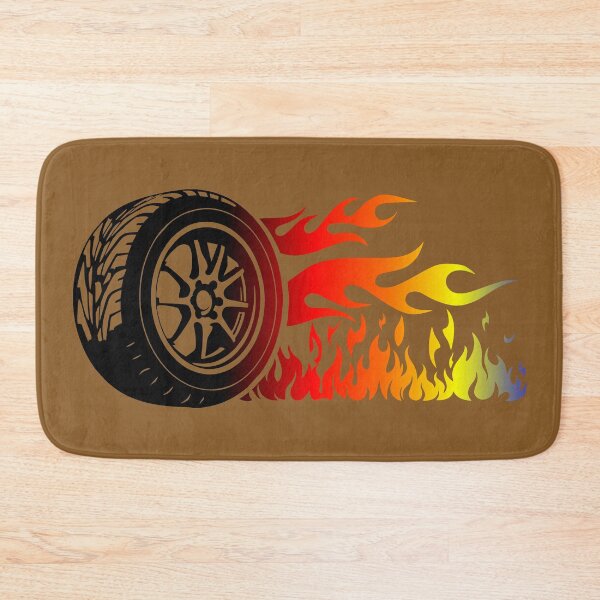 Item preview, WHEEL ON FIRE (#8A5C2A) designed and sold by Marlon Oseguera.