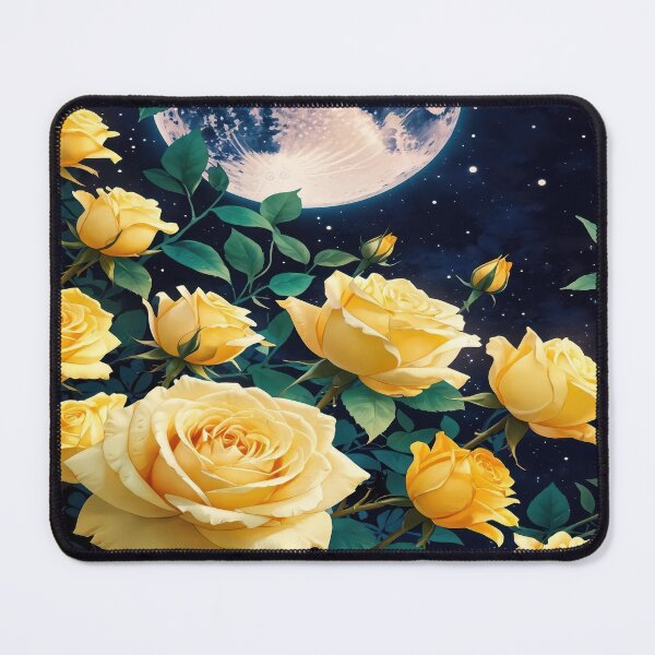 Item preview, Full moon among golden roses designed and sold by mariagasi.