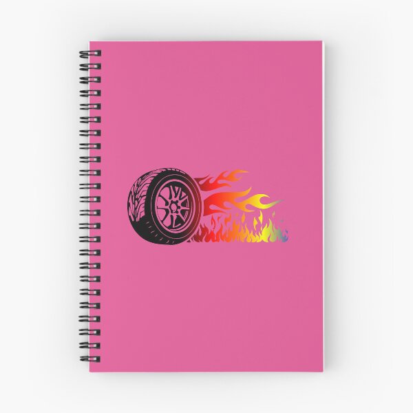 Item preview, WHEEL ON FIRE (#E14F90) designed and sold by Marlon Oseguera.