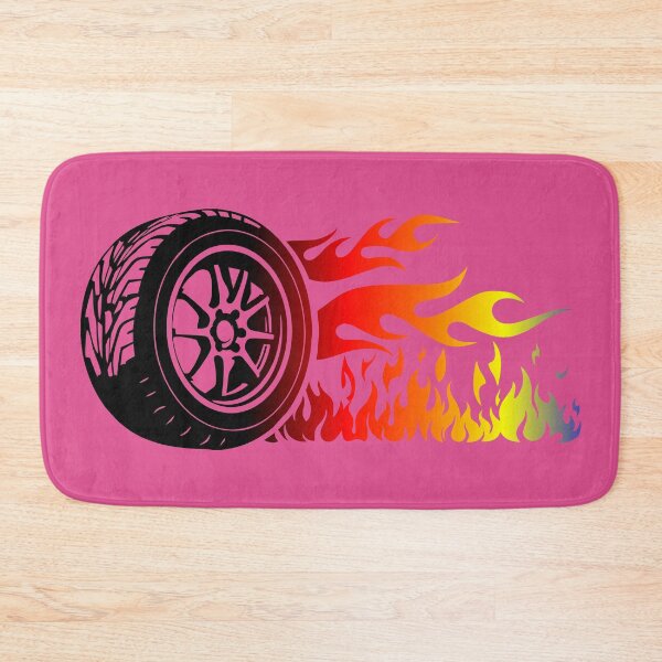 Item preview, WHEEL ON FIRE (#E14F90) designed and sold by Marlon Oseguera.