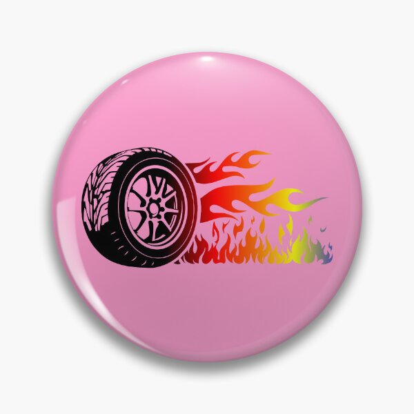 Item preview, WHEEL ON FIRE (#FF99CC) designed and sold by Marlon Oseguera.