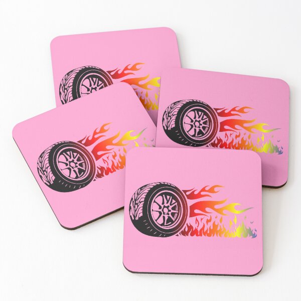 Item preview, WHEEL ON FIRE (#FF99CC) designed and sold by Marlon Oseguera.