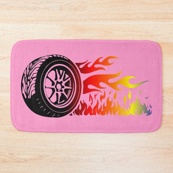 Item preview, WHEEL ON FIRE (#FF99CC) designed and sold by Marlon Oseguera.