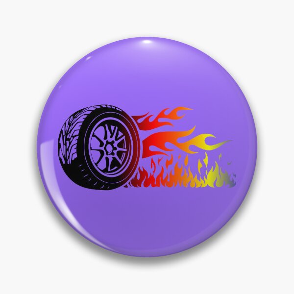 Item preview, WHEEL ON FIRE (#9966FF) designed and sold by Marlon Oseguera.
