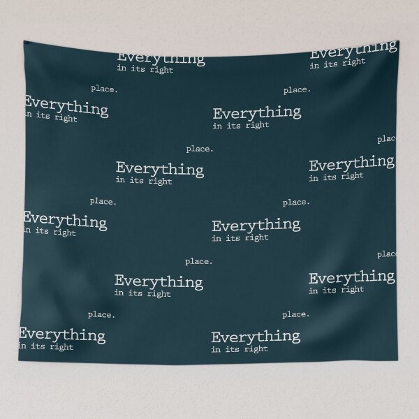 Item preview, Everything in its right place designed and sold by Dompatrol.