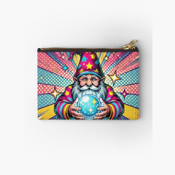 Item preview, Magical gnome with crystal ball in pop art style designed and sold by ImagineCorner.